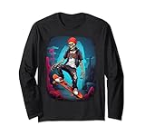 Photo Gallery skate di halloween skate skateboarding maglia a manica Photo Gallery skate di halloween skate skateboarding maglia a manica