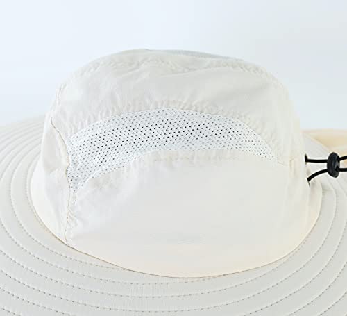 Image of Home Prefer Mens UPF 50+ Sun Protection Cap Wide Brim Fishing Hat with Neck Flap