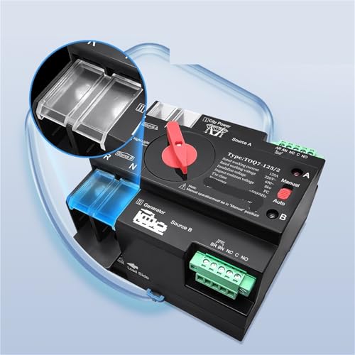 Interruptor de transferencia automática doble potencia 2P 125A 220V 5