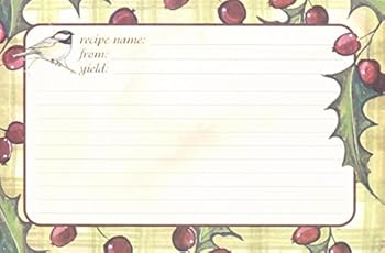 Paperback Christmas Recipe Cards Book