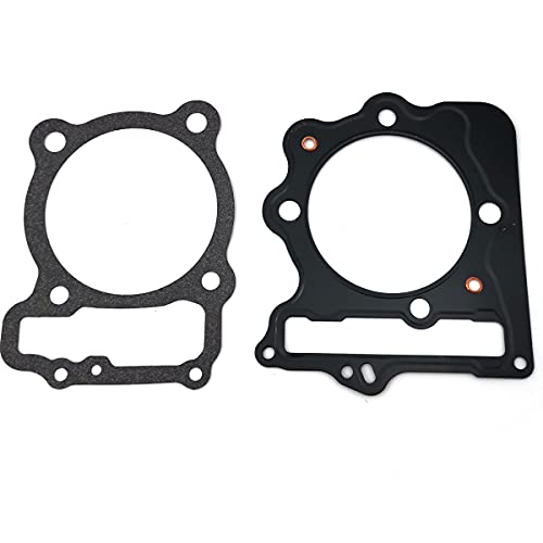 Image of FainWan Complete Top End Head Gasket Kit Compatible with TRX400EX TRX 400EX Sportrax 400 1999-2008 TRX400X TRX 400X 2009-2014 Cylinder Piston Head Engine Repair Non-Asbestors