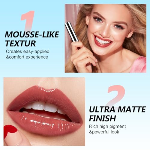 3 Pcs Perfilador De Labios Set,Peel Off Lip Stain,Waterproof,Antimanchas Y Transfer-Proof,Hidratante Y De Larga DuracióN,Reduce Arrugas,Para Un Color Intenso Y Duradero,Ideal Para Labios Secos - imagen 2