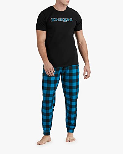 papi Pajamas Short Sleeve Top and Long Pj Bottoms Lounge Pants Boys Men Loungewear Set2