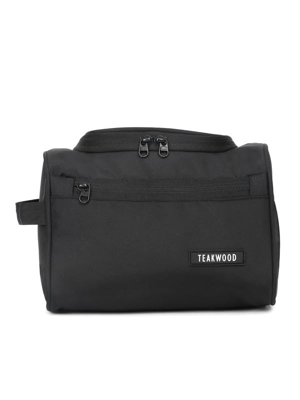 teakwood leathers Unisex Essentials Travel Toiletry Bag Compact, Multi-Compartment Organizer for Men & Women for Travel, Gym, or Everyday Use – Durable & Stylish Design | T_TKIT_01_BL-picture-10