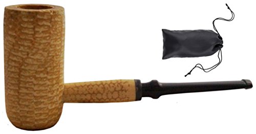 GERMANUS Original Corncob pijp - Mac Arthur Short, recht - tabakspijp incl. pijpzak