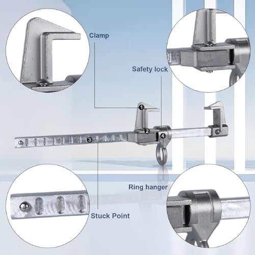 Image of Beamer Fall Protection, Sliding I-Beam Clamp for 2 inch - 13 inch, Aluminum material Makes the Beam Clamps Extremely lightweight | ANSI & OSHA Compliant
