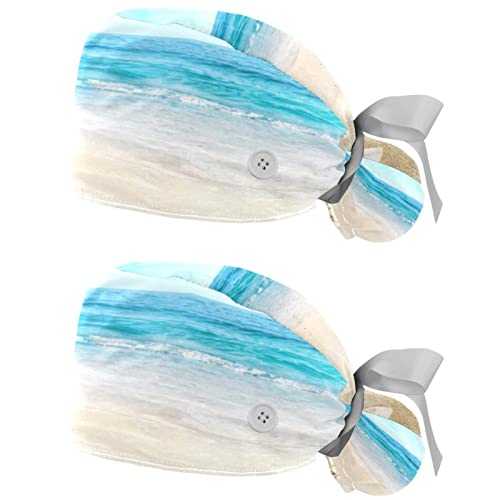 Chapeaux de travail JDEZ lot de 2 casquettes respirantes à motif de mer