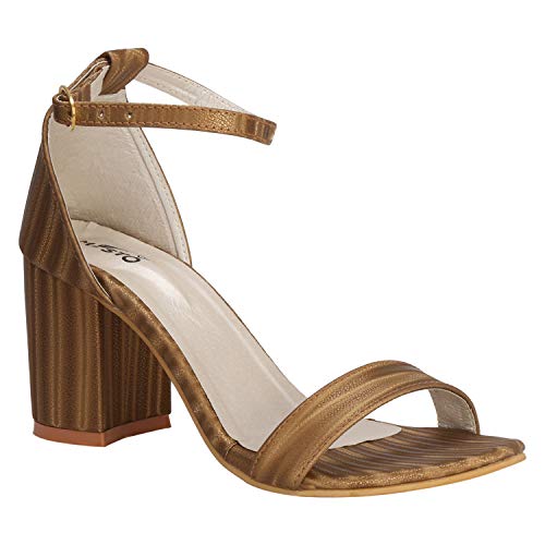 Image of Misto Women's and Girl's Formal Casual Suede Leather Block Heel Sandal