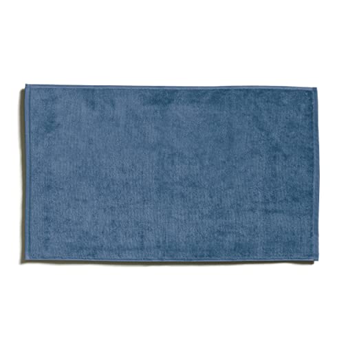 Möve Bamboo Luxe - Alfombrilla de baño (50 x 80 cm, 50% algodón, 50% Viscosa, de Pulpa de bambú, Color Azul