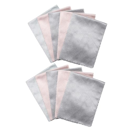 WRITWAA 10Piezas Paños De Cocina De Microfibra Reutilizables De Unidades Color Aleatorio para Limpieza Platos