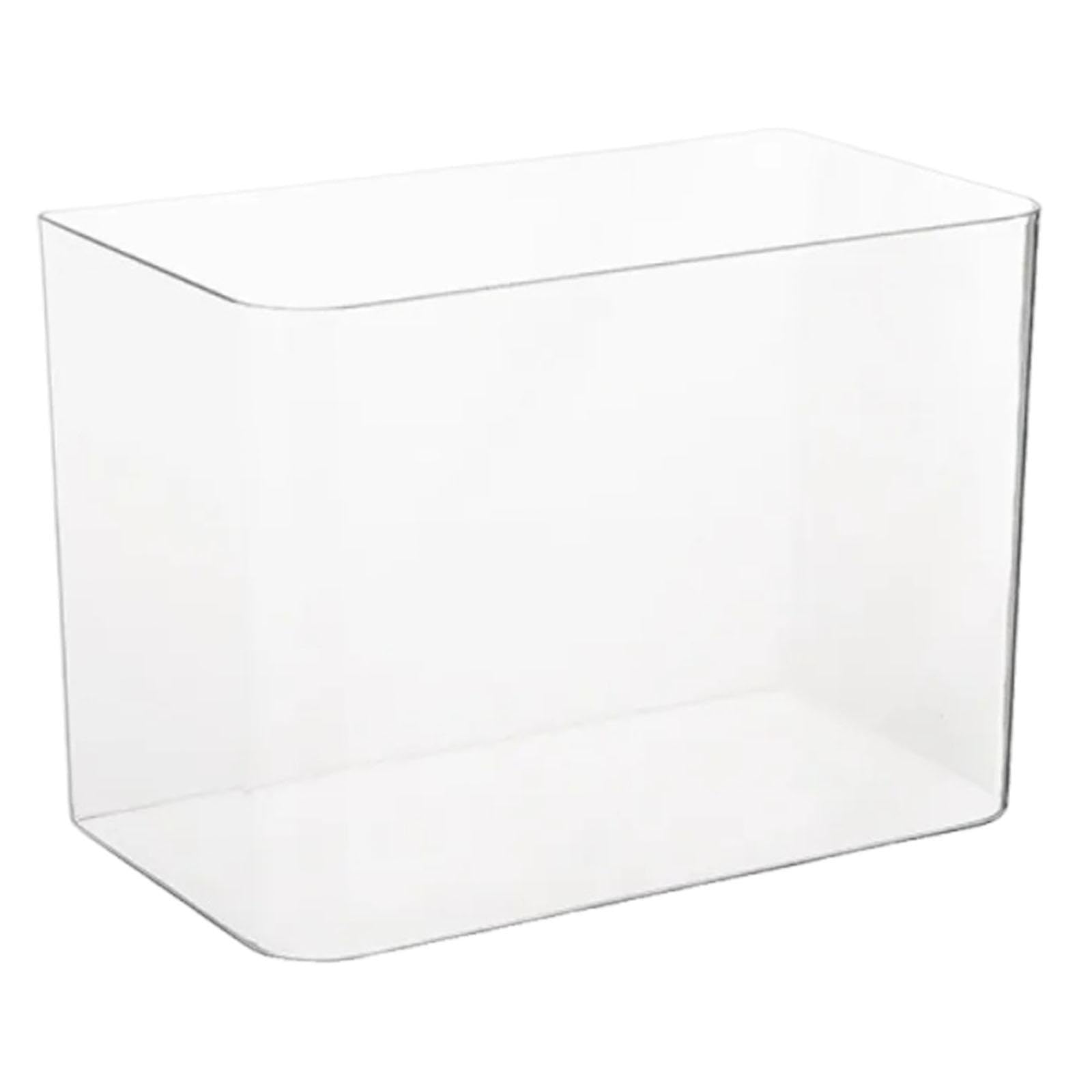 Harilla Terrario para Reptiles, Accesorios para Acuarios Pequeños, Hábitat Transparente, Comedero para Ranas, Tortugas, Peces Betta, Cangrejos de Río, Sin Tapa