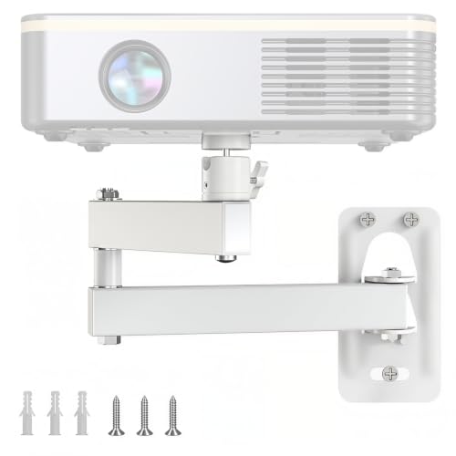 Image of ZORBES Projector Wall Mount Stand, Foldable Tilt Swivel 360, Up to 6.6 lbs