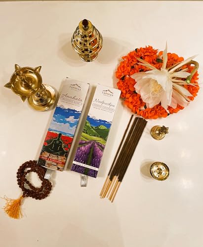 Image of Rose & Lavender Incense Sticks Organic Handcrafted Agarbatti for Meditation Aromatherapy Pooja Home Fragrance Relaxation Stress Relief Long Lasting Aroma Pack of 2 80 Sticks
