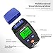 Wood Moisture Meter Portable LCD Wood Moisture Detector with Green Backlight, Pin Type Water Leak Detector with 5 Modes for Walls, Wood, Firewood, Lumber, Bricks, Floor