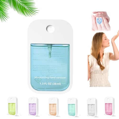 Spray desinfectante de manos hidratante Power Mist para adultos y niños, Spray desinfectante de manos hidratante, Desinfectante de manos en spray tamaño viaje (Aloe Vera)