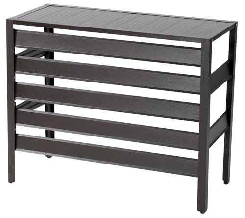 ガーデンマスター(Gardenmaster) ガーデンマスター エアコン室外機カバー アルミエアコンカバー KAAC-90E ダークブラウン