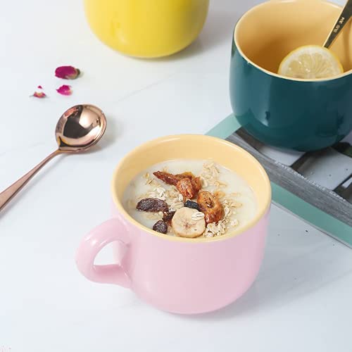 Taza grande cerámica 600 ml con asa y plato Arawat miniatura 7