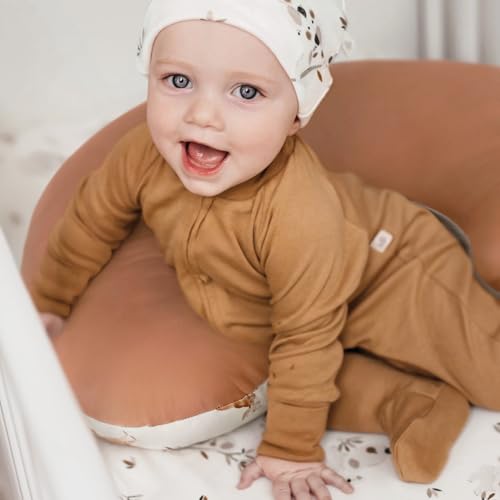 Image of GRSSDER Reversible Nursing Pillow Cover, Ultra Soft Stretchy Minky Removable Nursing Covers Fitted for Breastfeeding Pillows Snug and Safe, Elk