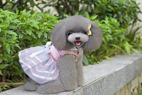 Clopon 3Pcs Dogs Dresses For Medium Dogs Girl Cute Pets Blue Pink Tutu Dresses Party Costumes L #TOP2