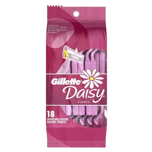 Image of Gillette Daisy Women's Disposable Razor, 18 Count, Womens Razors / Blades