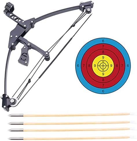 JTXCDFHMJ Mini Bow Set As an Archery Compound Bow Set Known As Compound Triangle Bow Catapult for Hunting Shooting Practice Recreational Tool