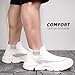 AONEREALRUN Men's Slip On Walking Shoes Running Comfortable Tennis Breathable Lightweight High Top Non Slip Athletic Gym Workout Casual Fashion Sneakers