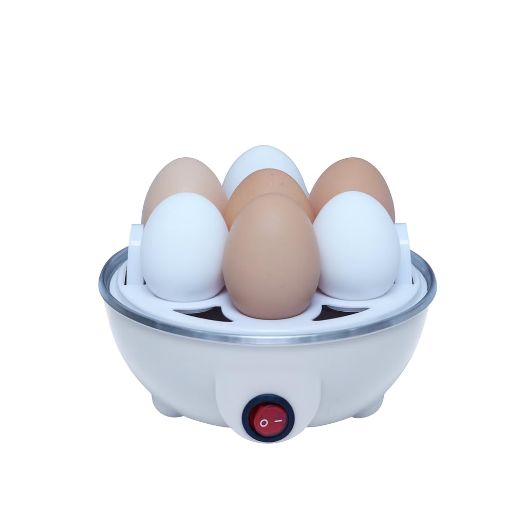 Ziggy Electric Egg Cooker Boiler – Compact 7-Egg Capacity, Fast & Easy Egg Boiler with Automatic Shut-Off for Soft, Medium & Hard-Boiled Eggs – White Color-picture-18