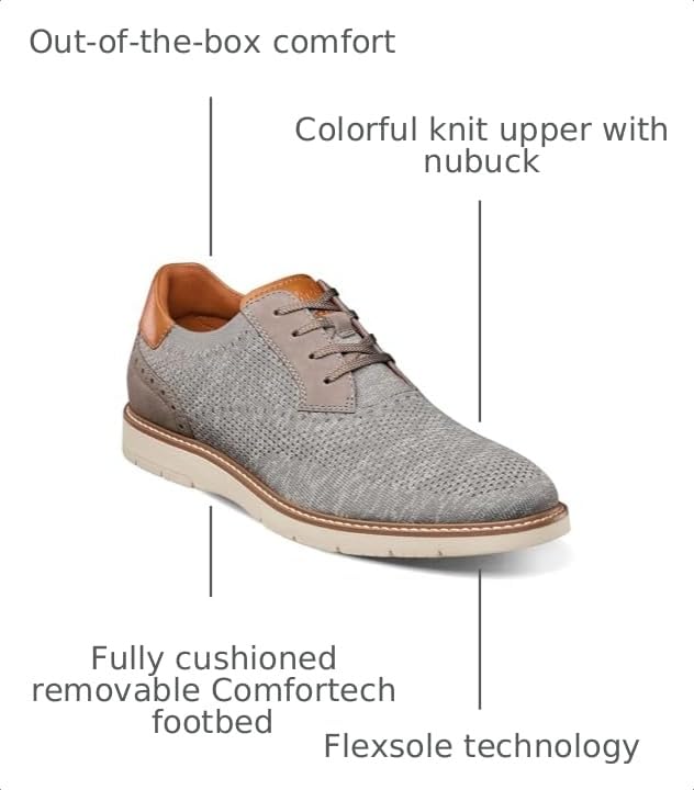 Image of Florsheim Vibe Knit Plain Toe Oxford Men's Oxford