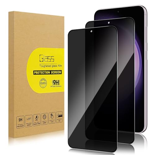 Lokyoo 2 Pièces Verre Trempé Anti-Espion pour Samsung Galaxy S23 Ecran Anti Espion Film en Verre Trempé, Dureté Ultra-Résistante 9H, Sans Bulles,...