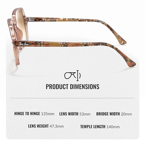Image of Ray-Ban RB1973 SQUARE II Square Shaped Sunglasses for Women with Official RAYBAN Eyewear Kit