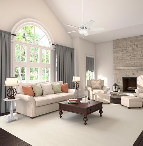 Image of Hunter Builder Deluxe, Indoor, Ceiling Fan, with LED Light, 52 inch, White