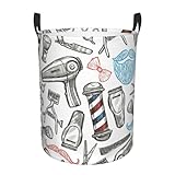 tienda peluquero belen Funciones convenientes: la apertura de la bolsa está reforzada con correas de soporte de PE para que la cesta pueda pararse en posición vertical y mantener su forma, manteniendo el interior limpio y seco. Equipado con dos asas en ambos lados, es fácil de transportar y transportar.