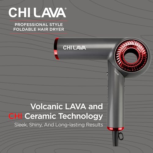 CHI Lava Brushless Motor Hair Dryer, Foldable Design, Faster, Quieter Drying, Reduces Frizz & Enhances Shine, Customizable Heat & Speed Settings - image 3