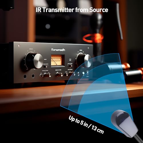 Cable Matters Infrared Remote Extender Cable - 10ft, IR Repeater Kit Cable, IR Extender, USB Infrared Remote Blaster Cord Up to 15ft Signal Range, NOT Compatible with RF Signals