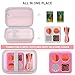 Supmay Hard Travel Case for Yoto Mini (2024 Edition) Kids Screen-Free Bluetooth Audio Player, Storage Holder Protection Case with Zipper Mesh Pocket for Kids Audio Card, Charging Cable, Pink