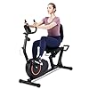 Recumbent Exercise Bike for Seniors – 400LB Weight Capacity Recumbent Bikes with Comfortable Seat, Pulse Sensor, 16-level Resistance, LCD Monitor
