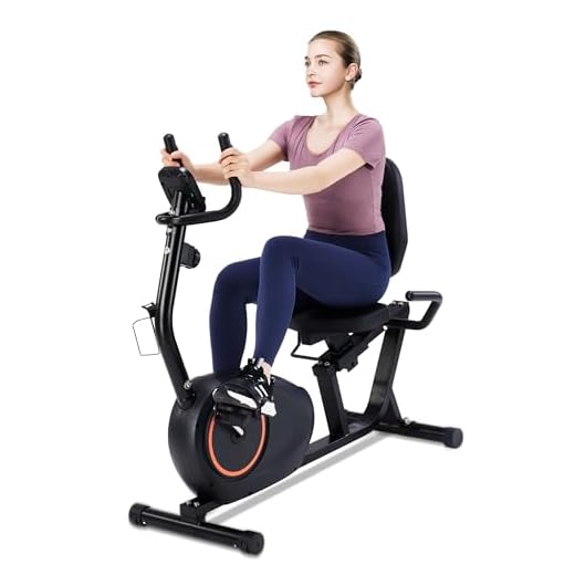Recumbent Exercise Bike for Adults Seniors with 400LB Weight Capacity - Recumbent Bikes with Quick Adjustable Comfortable Seat, Pulse Sensor, 16-level Resistance, LCD Monitor