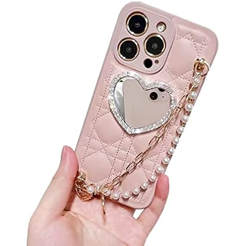 Pink Phone Case with Strap for Iphone 13 Cover