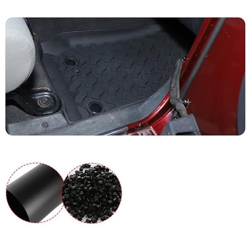 Tapis en caoutchouc antidérapant Jeep Wrangler JK étanche arrière - 7