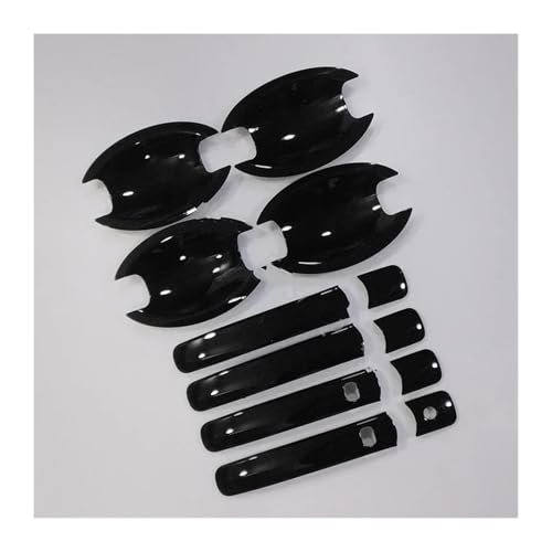 車外ドアハンドルカバー 用 エクストレイル Xトレイル T31 2009 2010 2011 2012 2013 カーアクセサリー ABS 外装ドアハンドルカバー ドアハンドルボウルトリム(Style14)