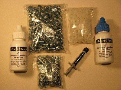 Xbox 360 Bulk X-Clamp Replacement Repair Kit - Hardware for 12 units - 100 screws 200 metal washers 200 nylon washers & Arctic Silver 5 3.5G Polysynthetic Silver Thermal Grease CPU Heat Sink Compound & ArctiClean 60ml Kit (includes 30ml ArctiClean 1 and 30ml ArctiClean 2)