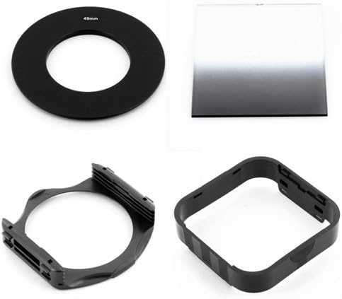 49mm Ring Adapter+Gradual ND4 Square Filter + Holder +Hood for Cokin P Series