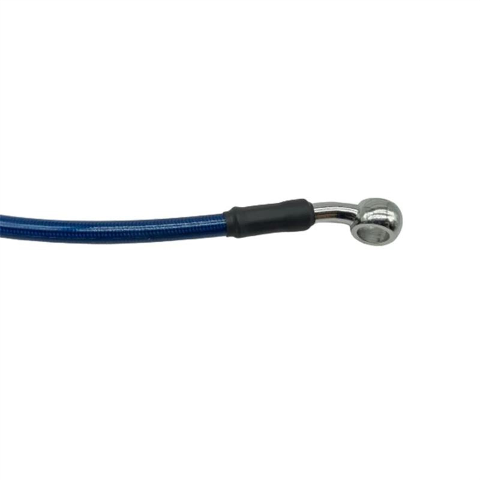 Parte della moto Blu 2X Dia10mm 28 Gradi Moto Intrecciato Tubo Flessibile Freno In Acciaio Idraulico 30 Cm-220 Cm(180cm)