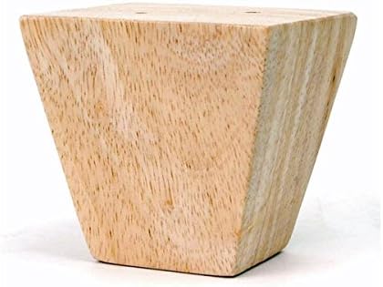 Leg Daddy 3 1/4" Unfinished Square Tapered Sofa Leg, Set of 4