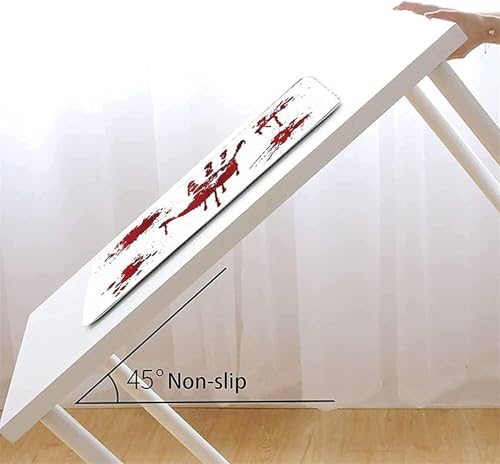 Halloween Bloody Footprint Bath Mat 2024 Blood Bath Mat, Halloween Bath Mat Red Horrible Floor Mat, Home Bathroom Horror Blood Footprints Mat Anti-slip Mat Floor Rug Carpets Trick Pads (White 40*70cm) - Cosy Home Interiors Halloween Bloody Footprint Bath Mat 2024 Blood Bath Mat, Halloween Bath Mat Red Horrible Floor Mat, Home Bathroom Horror Blood Footprints Mat Anti-slip Mat Floor Rug Carpets Trick Pads (White 40*70cm) - Image 5