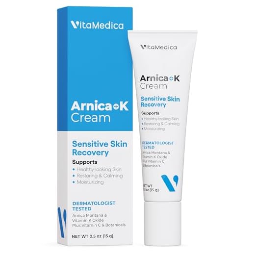 VitaMedica | Arnica & Vitamin K Topical Cream | Sensitive Skin | Softens, Calms, Moisturizes, & Restores Bruised Skin | Eye Cream | Plant Based | Vitamin C | Collagen | Skin Care | Made in USA | .5 Oz