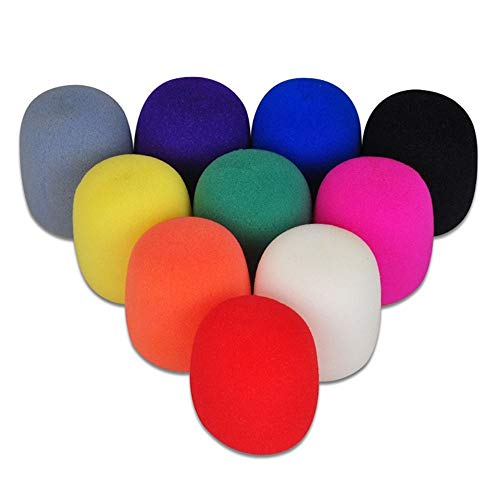 Gmgod????10PC Colors Handheld Stage Microphone Windscreen Foam Mic Cover Karaoke DJ