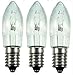 Produktbild 3x Ersatzlampen (EGB) Topkerzen geriffelt für außen 14V, 3W, E10