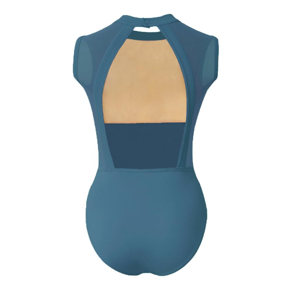 ROYAL SMEELA Ärmellos ballett trikot erwachsene stehkragen ballettbody damen ballerina trikots rückenfrei balletttanzbody balletttanztrikot frauen tanzen body