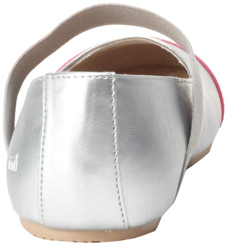umi Elaina II Ballet Flat (Toddler/Little Kid/Big Kid),Silver/Pink,32 EU(1 M US Little Kid)3